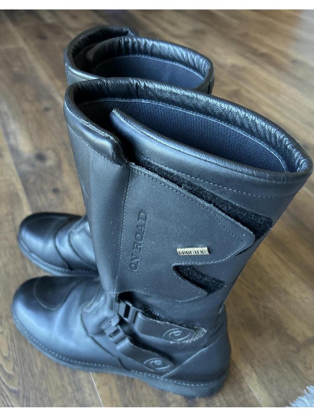 Sidi On Road GORE-TEX Motorcycle Boots Black Made In Italy Men’s Sz 47 , 12.5 US